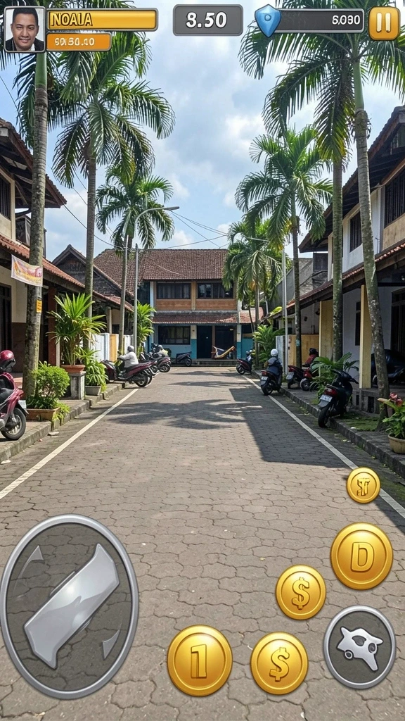ko857 - Tampilan karakter utama yang menarik dan penuh warna.