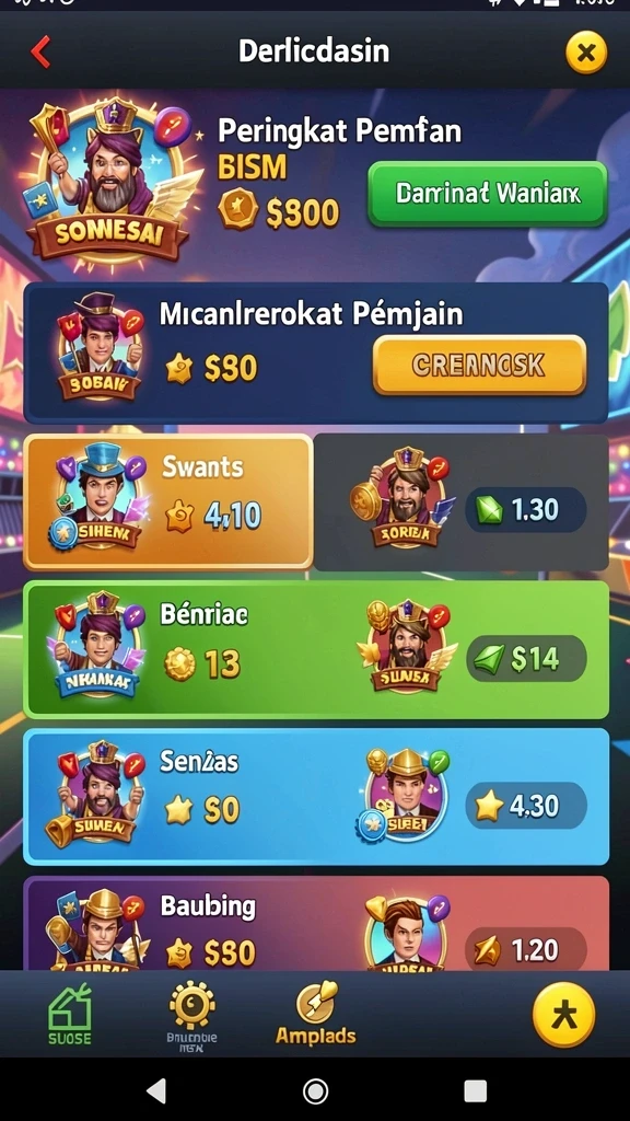 nagitabet - Tampilan antarmuka yang menarik dan modern.