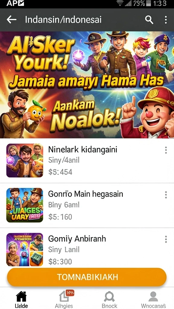 rsngame - Visual grafis yang menawan dan penuh warna.